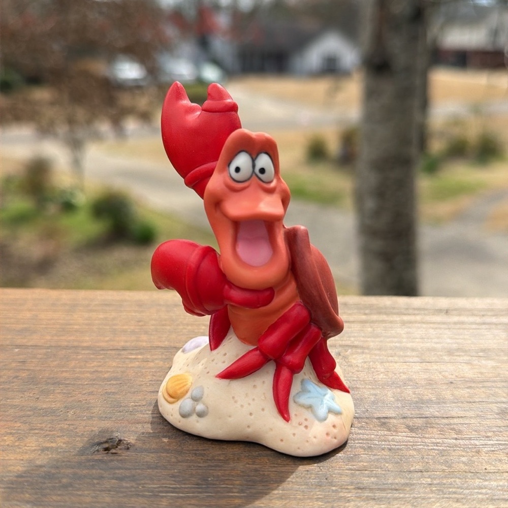 Vintage Disney Sebastian Little Mermaid Porcelain Figurine